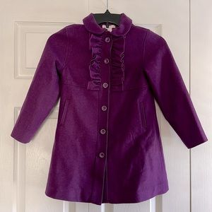 Janie and Jack Purple Coat Size 6